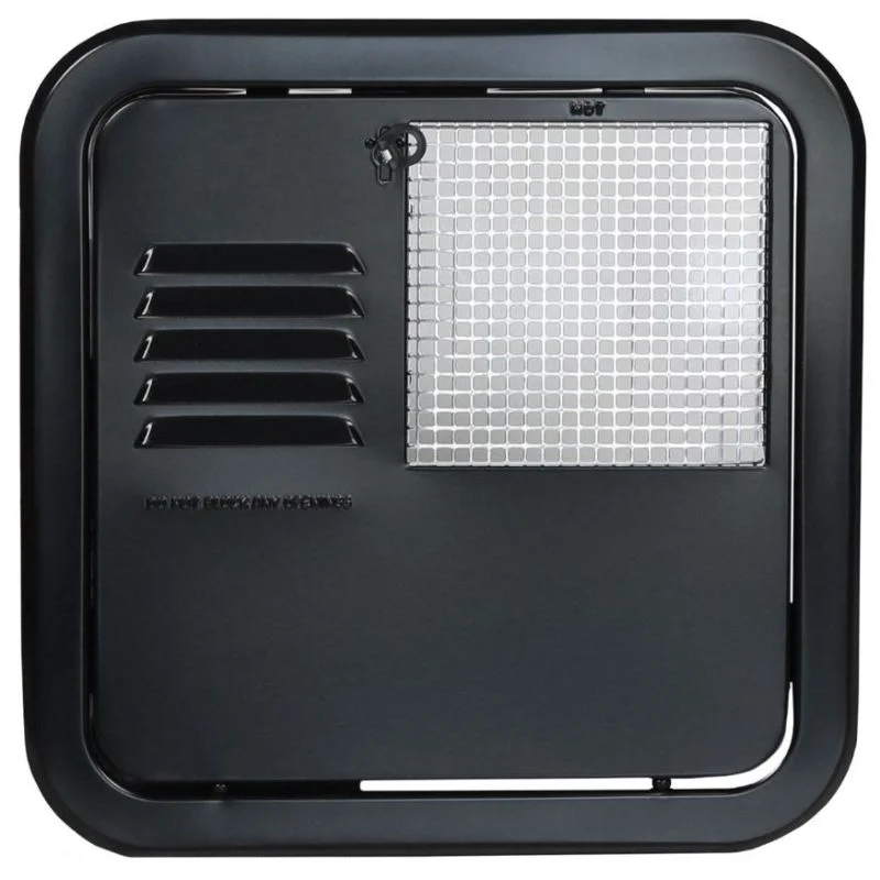 Suburban Flush Mount Black 6 GallonWater Heater Access Door