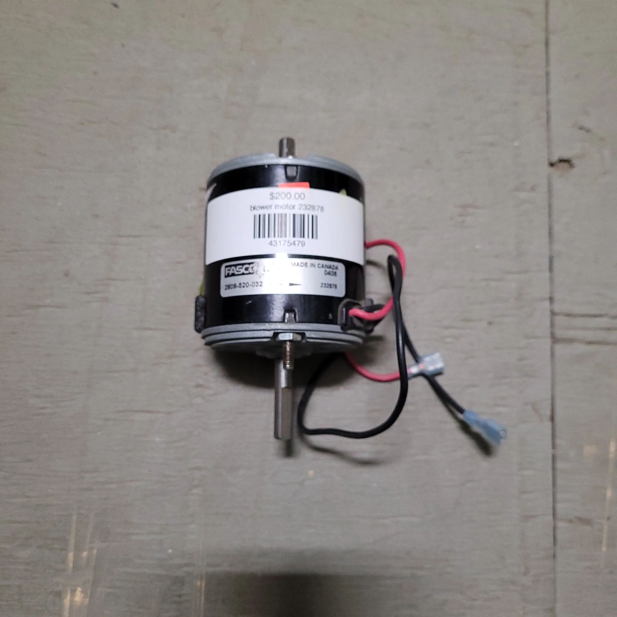 TELCO 232878 Suburban Furnace Heater Motor 12VDC