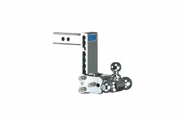 Trailer Hitch Ball Mount B&W Trailer Hitches TS10049C Tow & Stow Model 10, Class IV, Fits 2" Receiver, 10000 Pound Gross Trailer Weight/ 1000 Pound Tongue Weight, 7" Drop/ 7-1/2" Rise, Tri Ball-1-7/8" And 2" And 2-5/16"