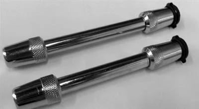 Trailer Hitch Pin Trimax Locks TH45 Barbell Type, 5/8" Diameter, 3-1/2" Span and 4-3/8" Span, Used With Class V Hitches, With Keyed Alike Lock, With Dust Cover