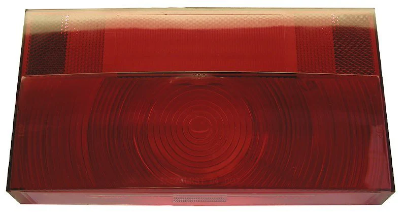Trailer Light Lens Peterson Mfg. V25913-25 Replacement Lens For Peterson Trailer Light Part Number 25913, Rectangular, Red, Single
