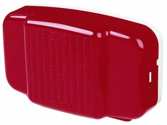 Trailer Light Peterson Mfg. M457L Stop/ Turn/ Tail Light, Incandescent, Rectangular, Red, 8-13/16" Length x 2-3/4" Height, With License Illuminator/ License Plate Mounting Bracket