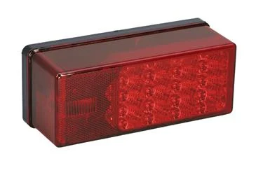 Trailer Light Wesbar 407530 7-Function Tail Light, LED, Rectangular, Red Lens, 8" Length x 2-3/4" Width x 2-7/8" Height, With 3 Wire Plug-In Harness With 12" Wire Leads/ 7" Ring Terminal Ground/ Stainless Steel Mounting Hardware, Right/Curbside With offer