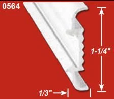 Trim Molding AP Products 021-56402-16 Insert Molding Trim Type, 1-1/4" Height x 1/3" Width x 16 Foot Length, Black