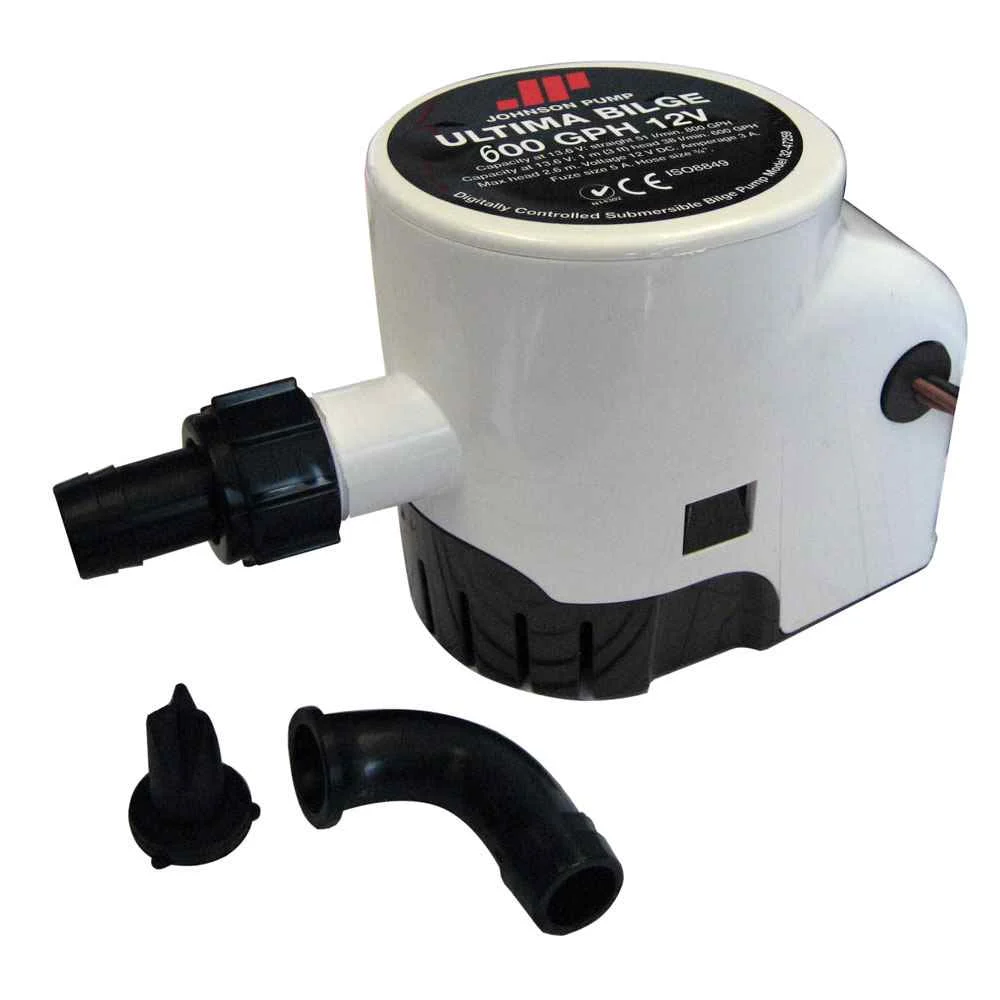Ultima Bilge 600 GPH 3/4" Hose Dura Ports