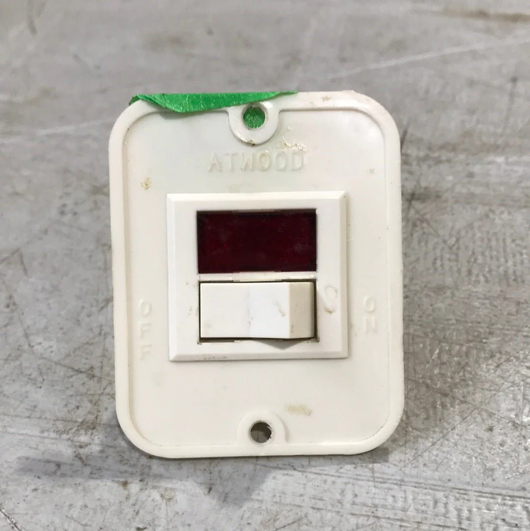 Used Atwood 12V Water Heater Switch, White - 91859