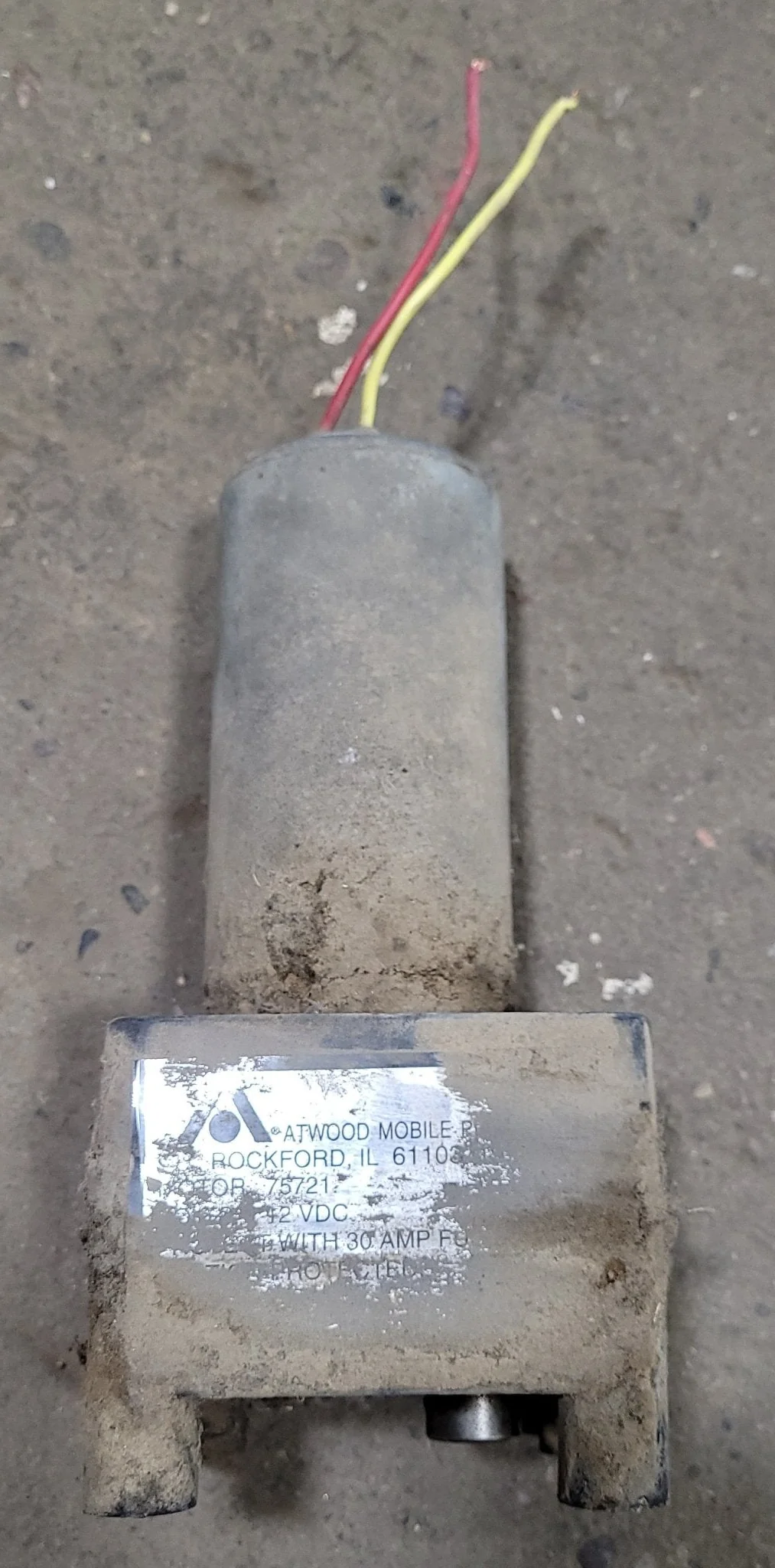 Used Atwood 75721 Electric Motor For R.V. Trailer Landing Gear 12VDC