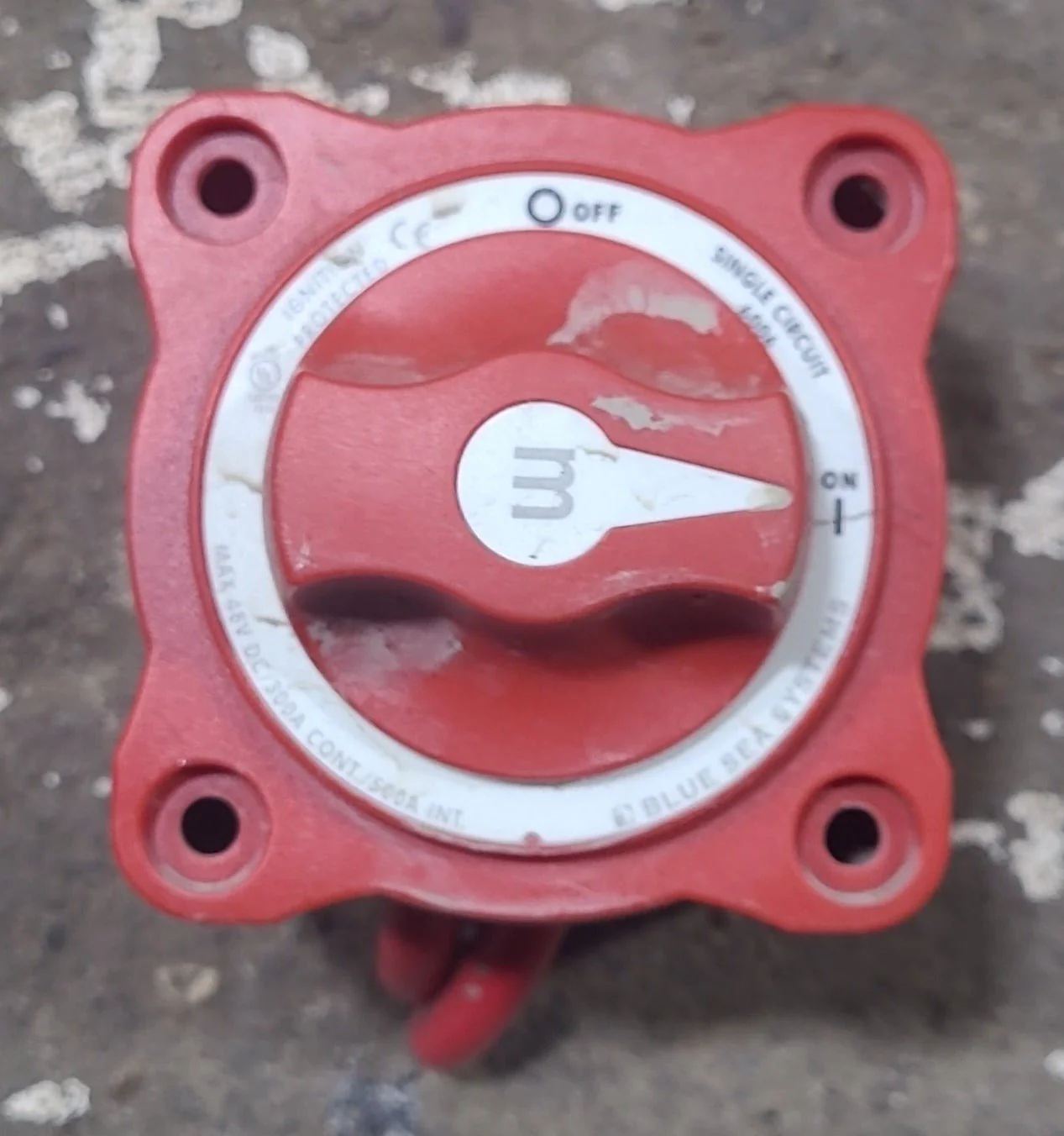 Used Blue Sea 6006 Battery Disconnect Switch