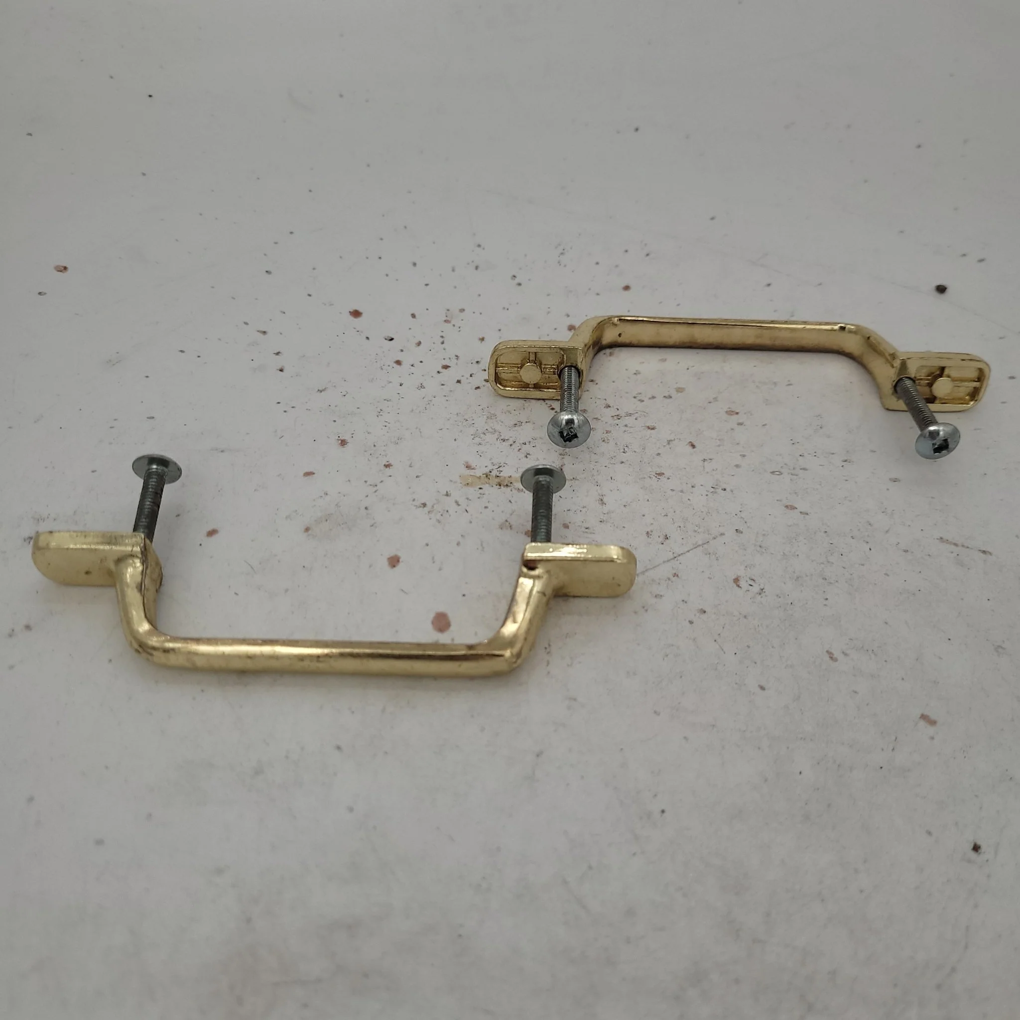 Used Gold Cabinet Handle 3" Hole Spacing- single