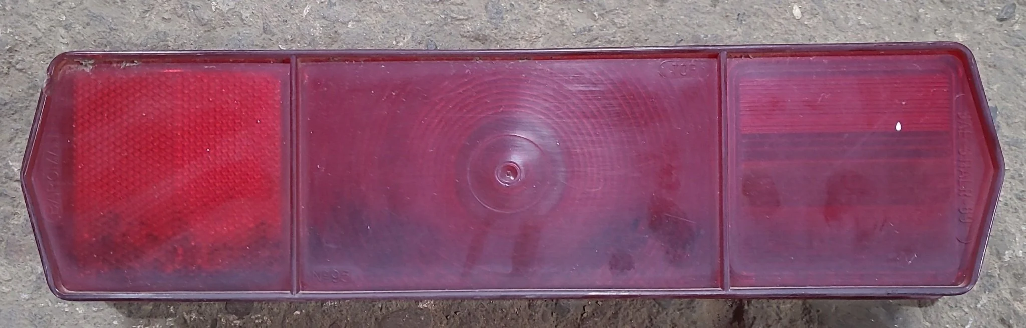 Used Retro BARGMAN No.95 SAE-STIALR-69 Replacement Lens for Tail Light - Red