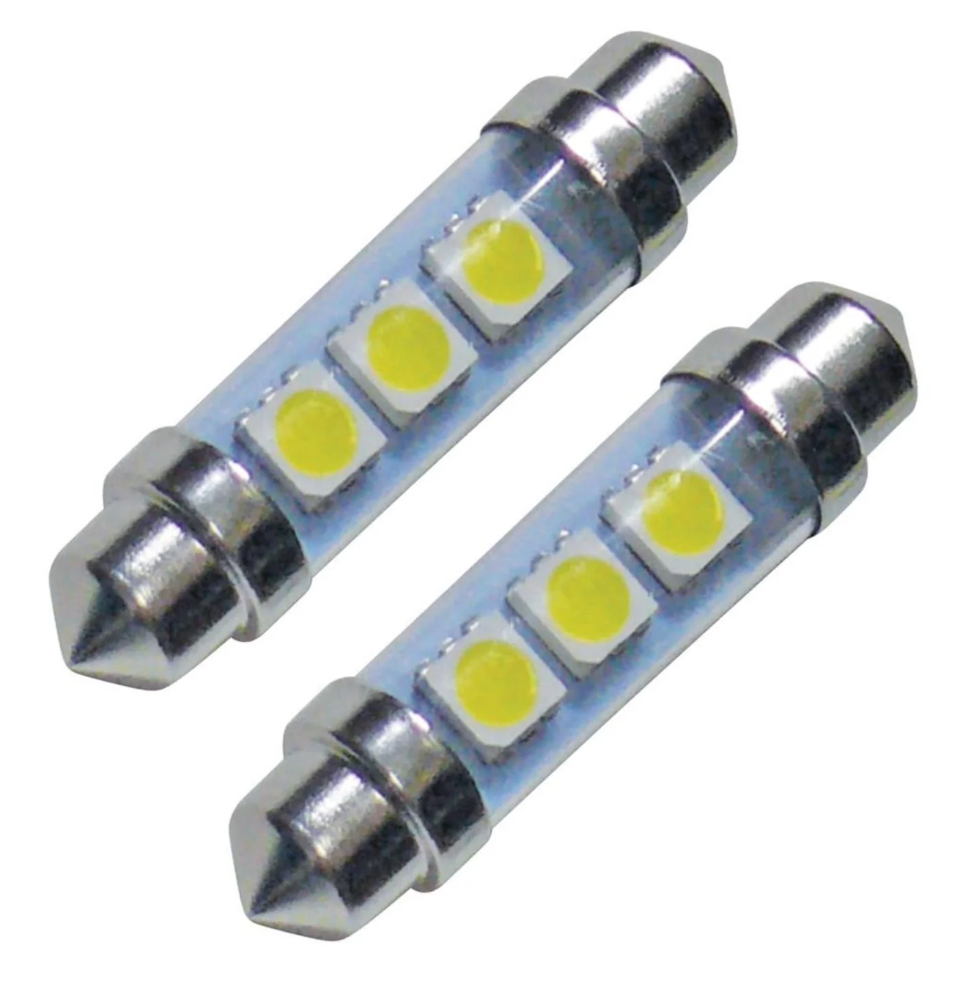 Valterra DG72628VP - LED Festoon Bulb - 43.7-mm Base - 180 Degree - 45 Lumens - Cool White - Qty 2