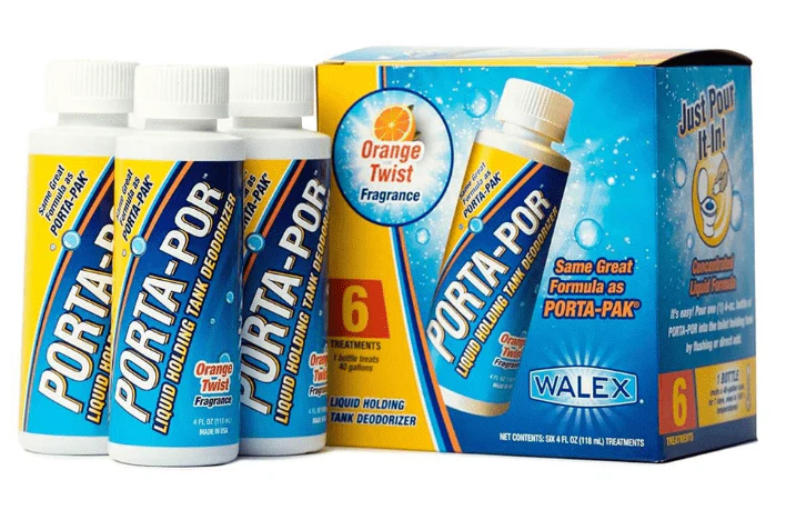 Walex PPOR46PACK - Porta-Por Liquid Holding Tank Treatment, 4 oz (6 pack)