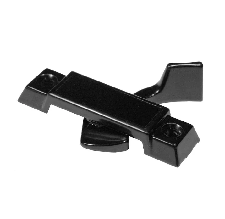 Window Latch RV Designer H697 Use With Double Pane Window, Hehr Style, Black