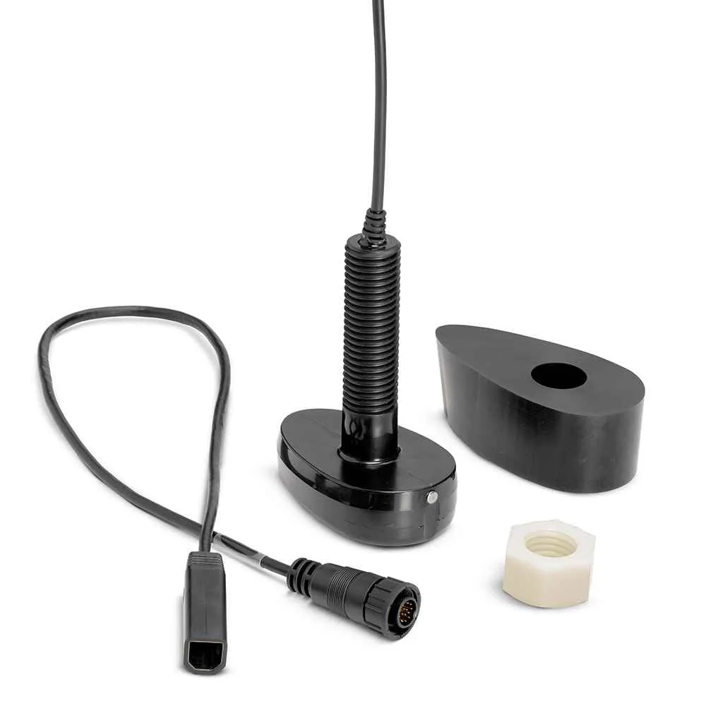 XPTH-9-HW-T Dual Spectrum CHIRP Plastic Thru-Hull Transducer w/Temp