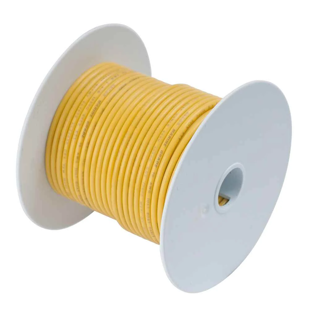 Yellow 1/0 AWG Tinned Copper Battery Cable - 50'